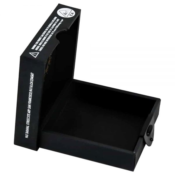 Innovative Custom Printed Rigid Paper Child Resistant Cannabis Flower Packaging Box - Image 2